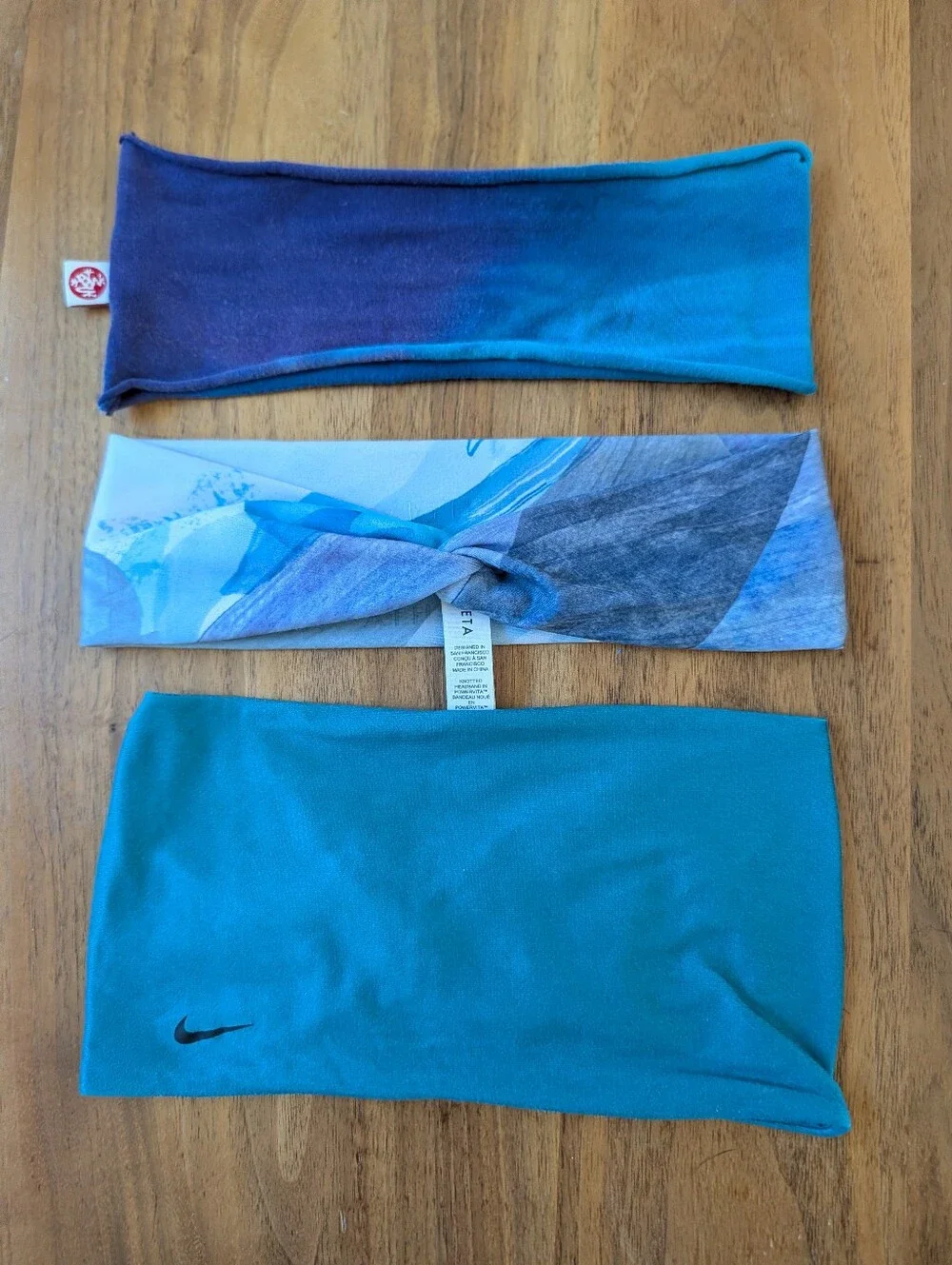 Fabric Headband Bundle  - Nike/Manduka/Athleta